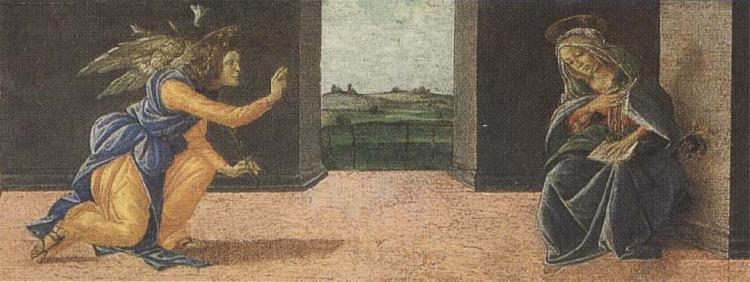 Sandro Botticelli Annunciation Spain oil painting art